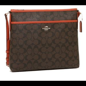 Authentic Coach leather cross body purse